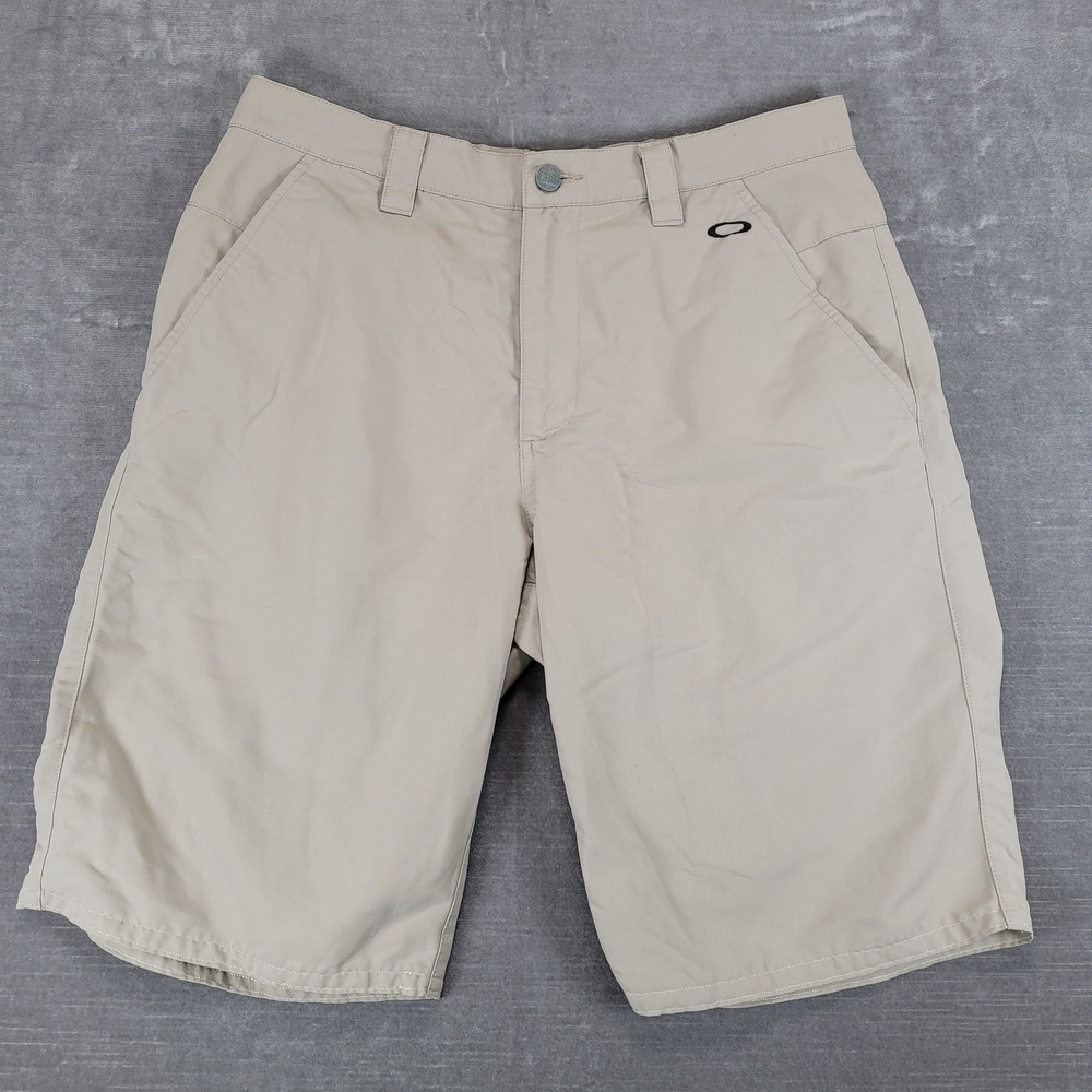 Oakley Mens 32W Performance Shorts Khaki Tan Techwear Gorpcore
